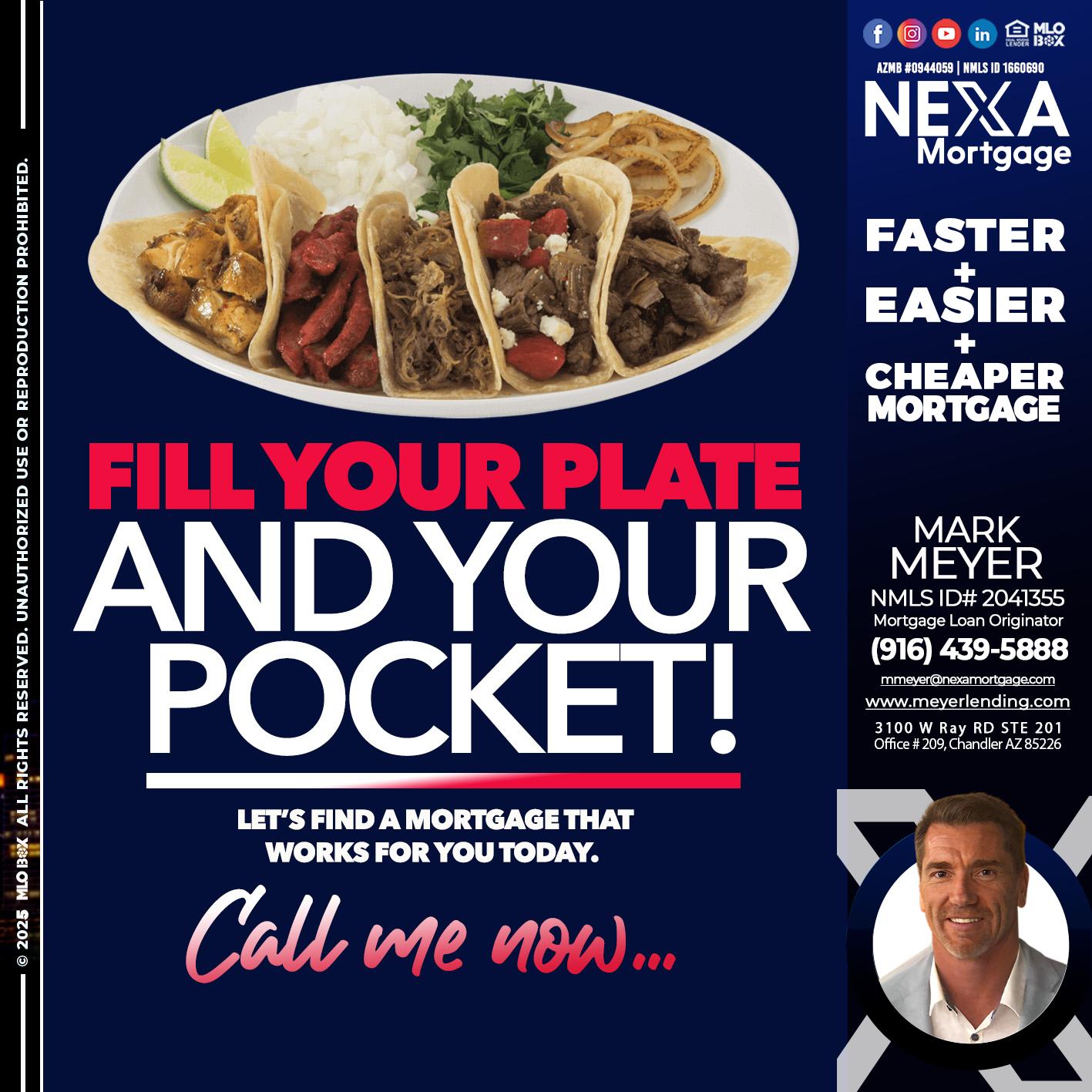 FILL YOUR PLATE - Mark Meyer -Mortgage Loan Originator