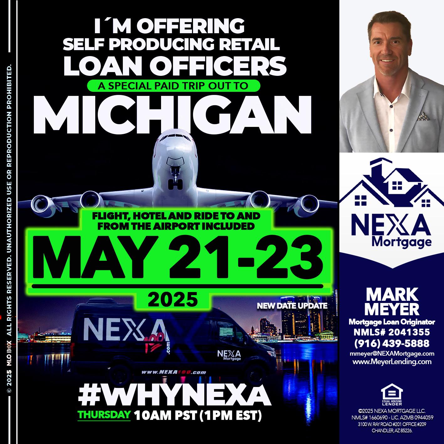 MICHIGAN TRIP - Mark Meyer -Mortgage Loan Originator
