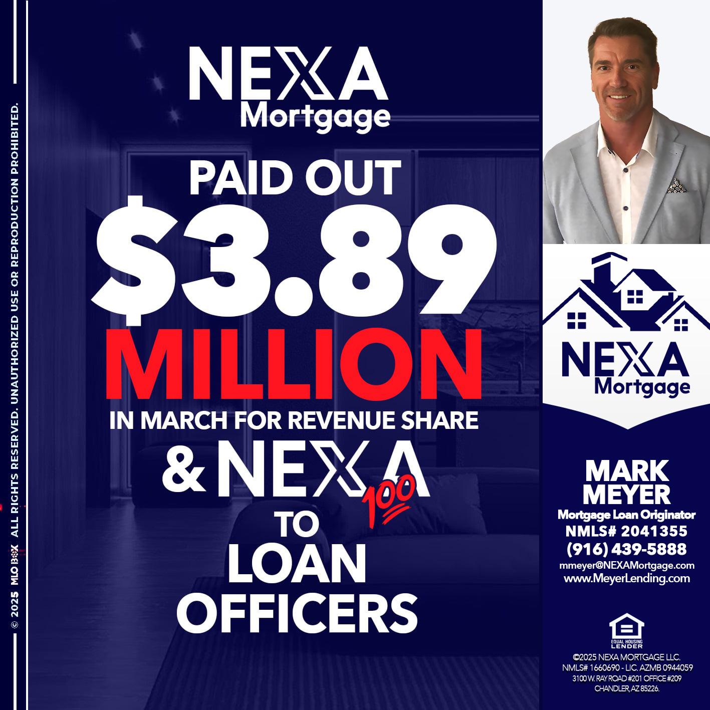 NEXA PAID OUT - Mark Meyer -Mortgage Loan Originator
