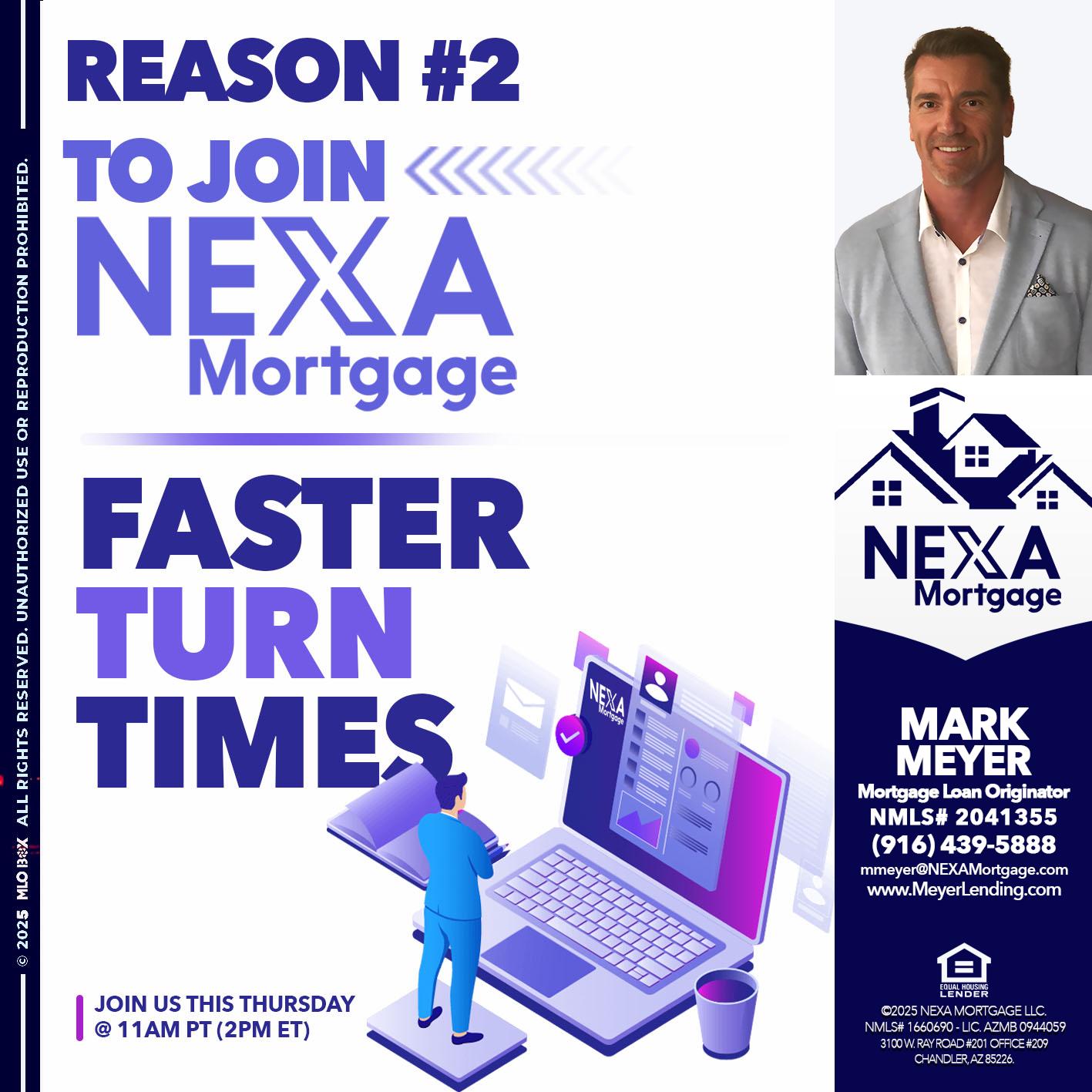REASON 2 - Mark Meyer -Mortgage Loan Originator