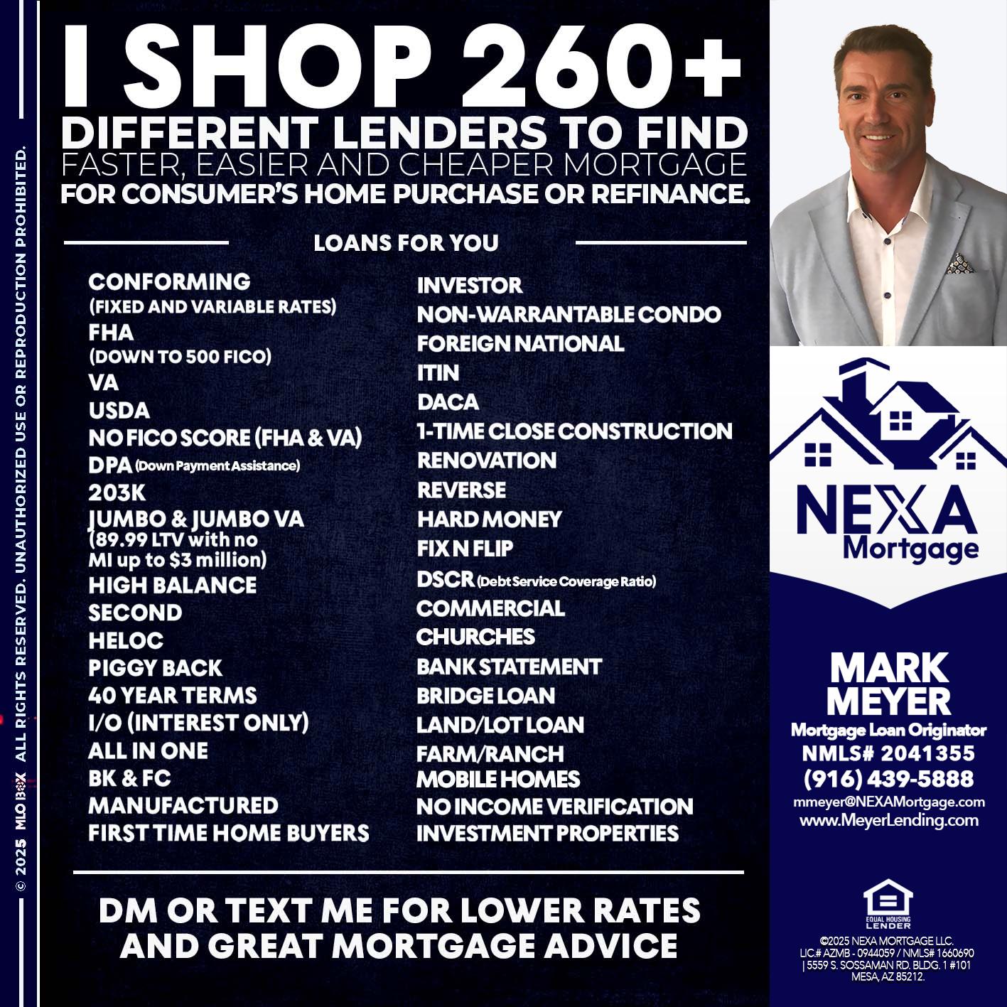 I SHOP +260 - Mark Meyer -Mortgage Loan Originator