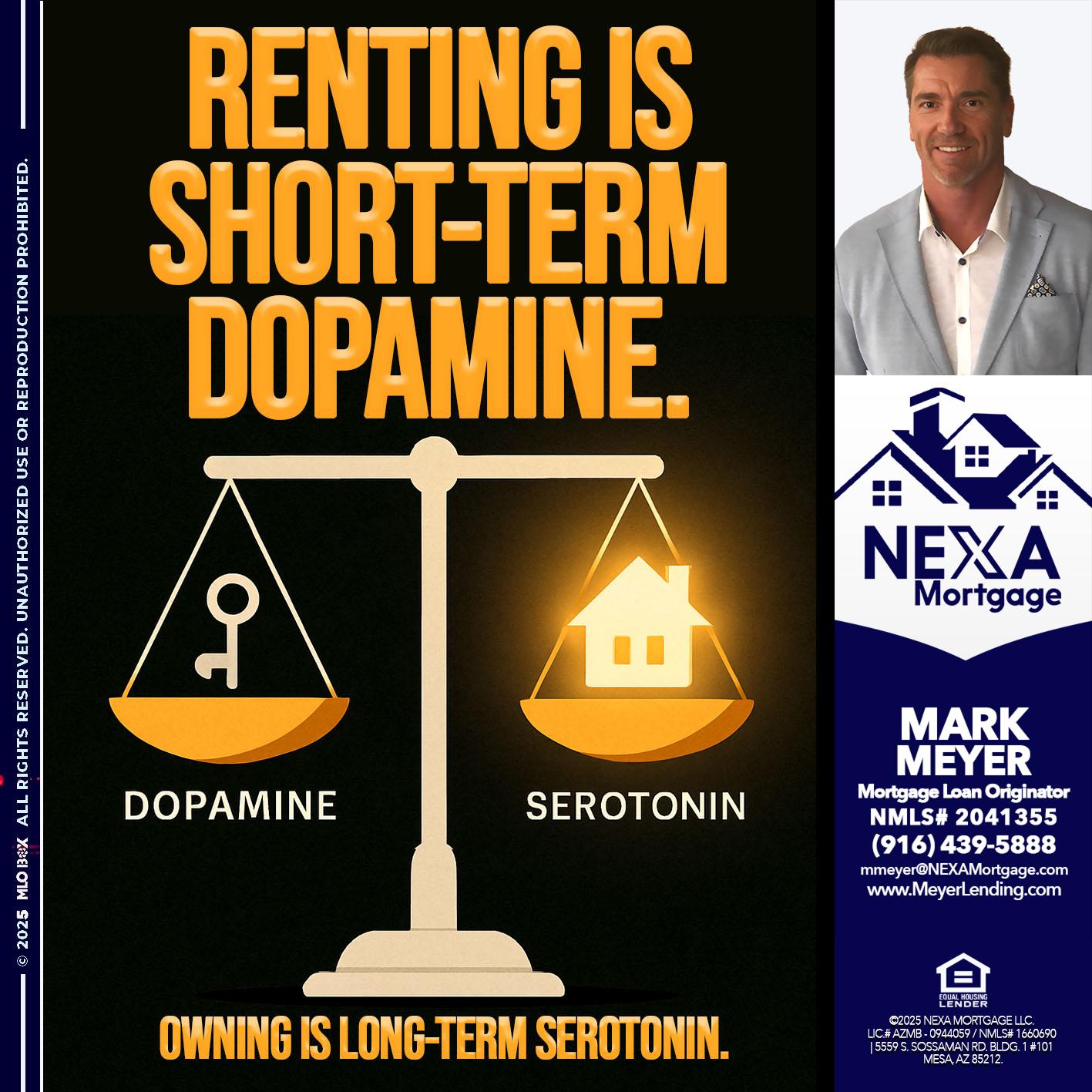 RENTING IS SHORT TERM - Mark Meyer -Mortgage Loan Originator