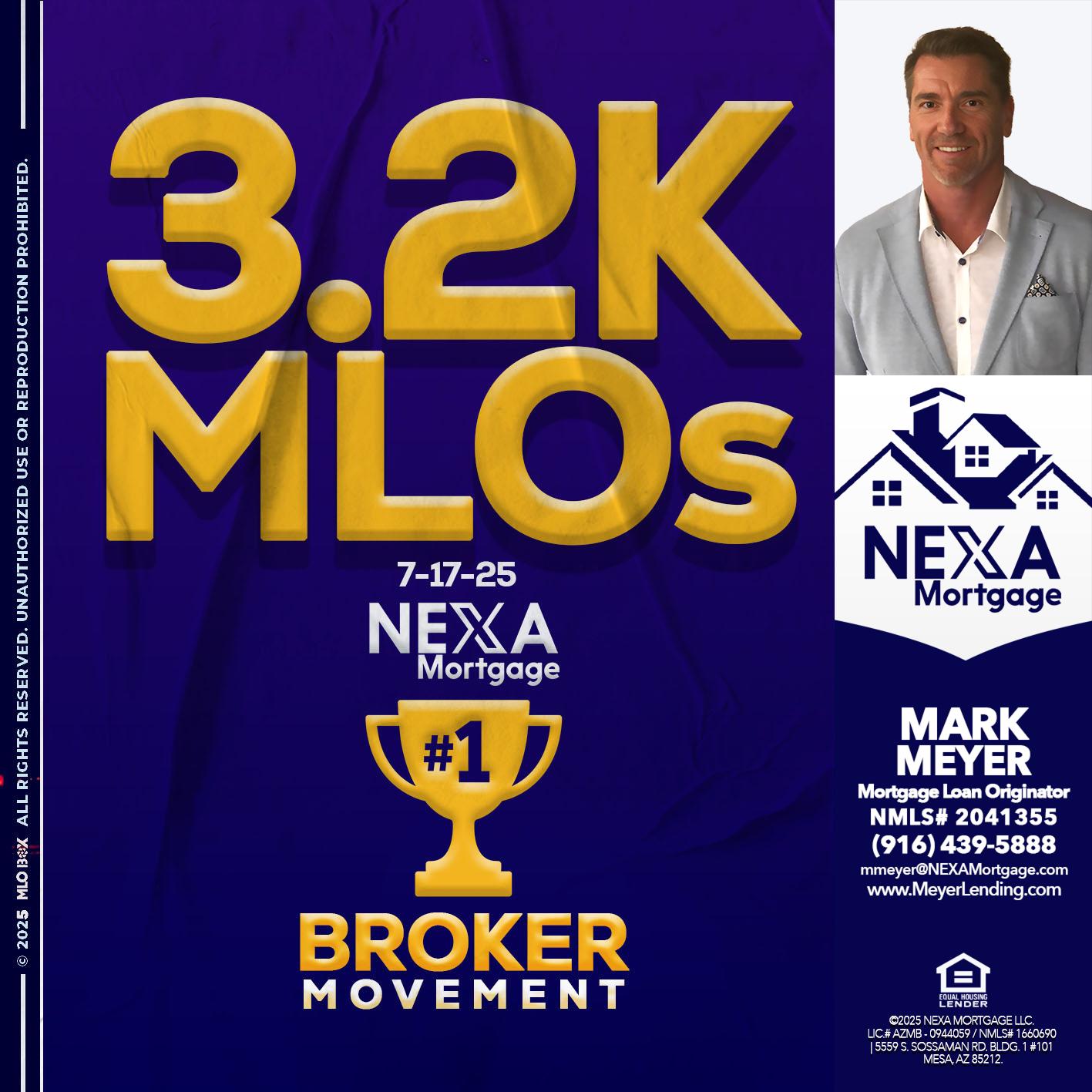 3.2K MLOs - Mark Meyer -Mortgage Loan Originator
