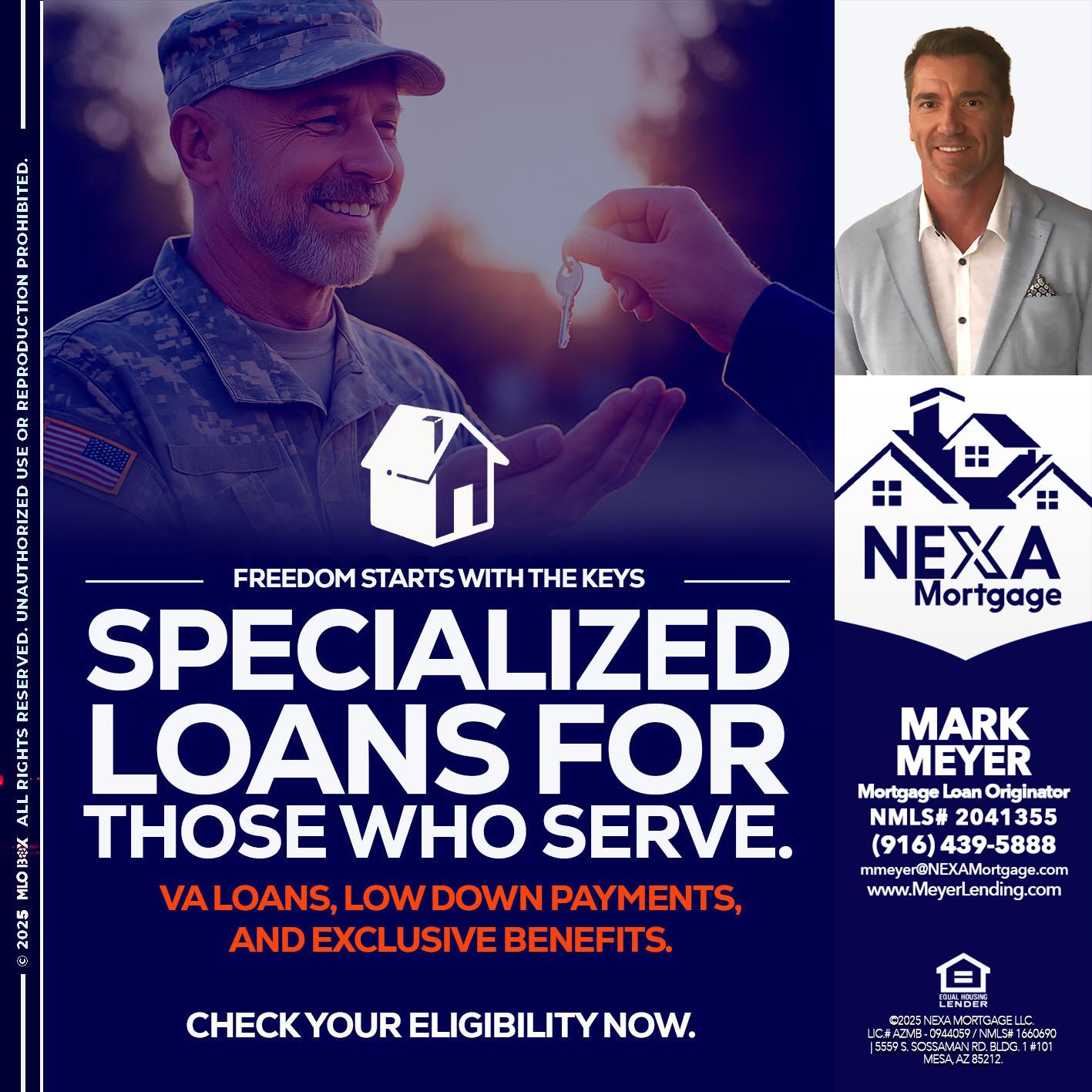 SPECIALIZED LOANS - Mark Meyer -Mortgage Loan Originator
