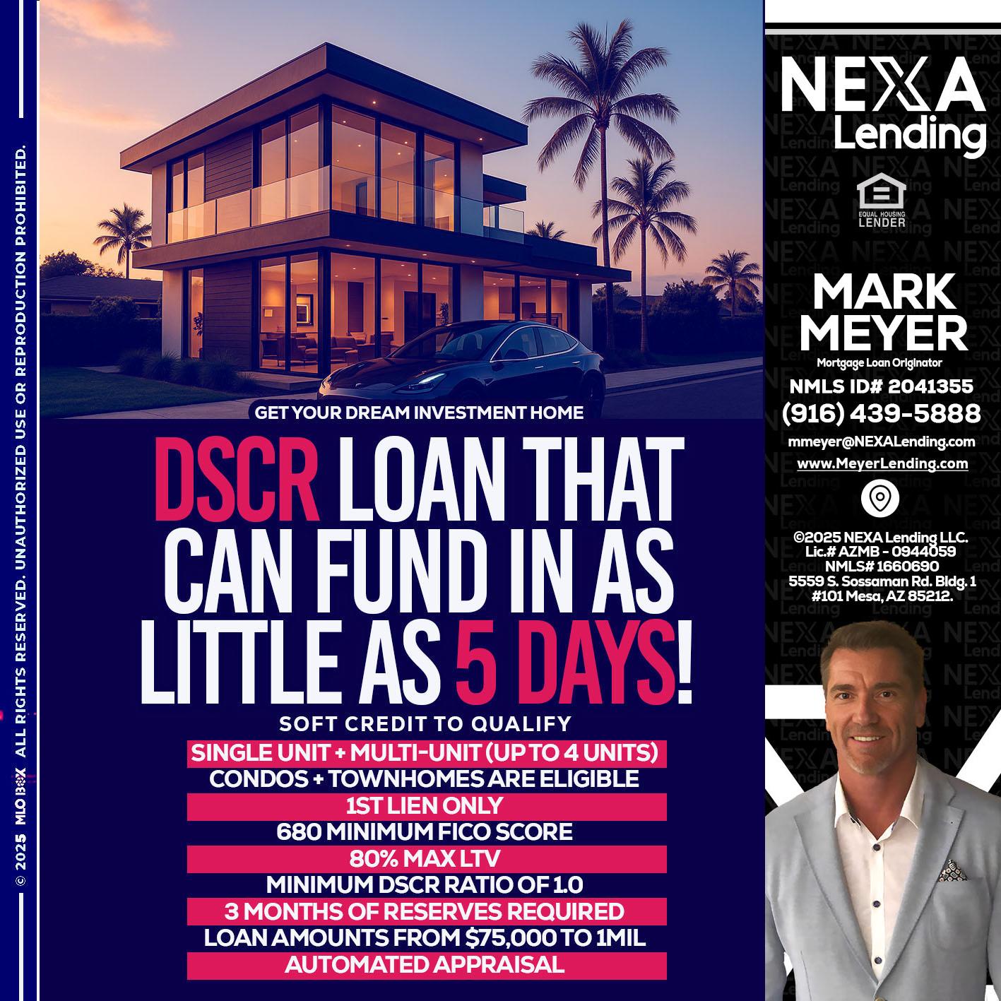 DSCR - Mark Meyer -Mortgage Loan Originator