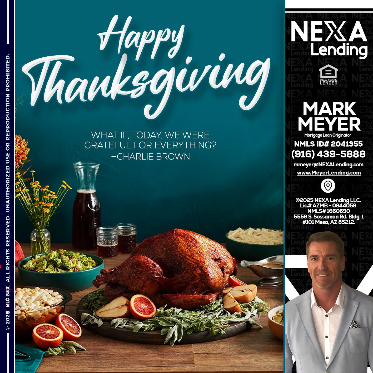happy Thanksgiving - Mark Meyer -Mortgage Loan Originator