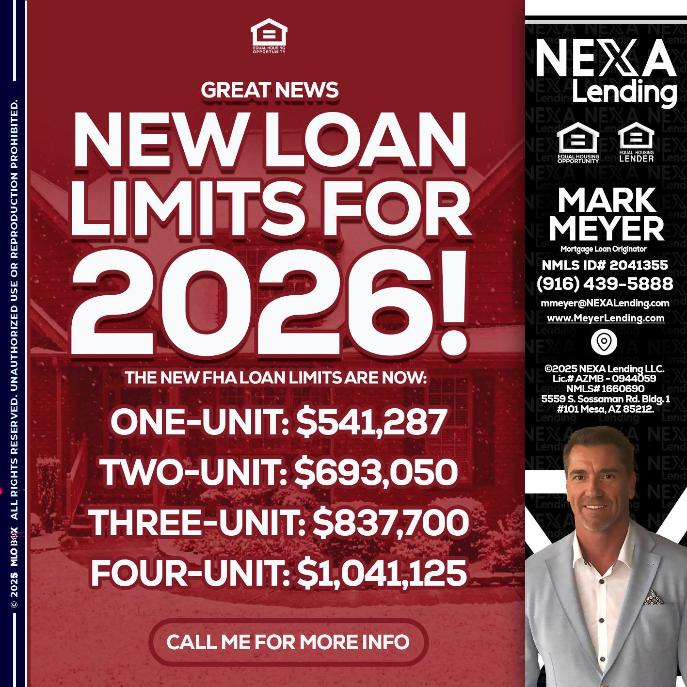 loan limits - Mark Meyer -Mortgage Loan Originator