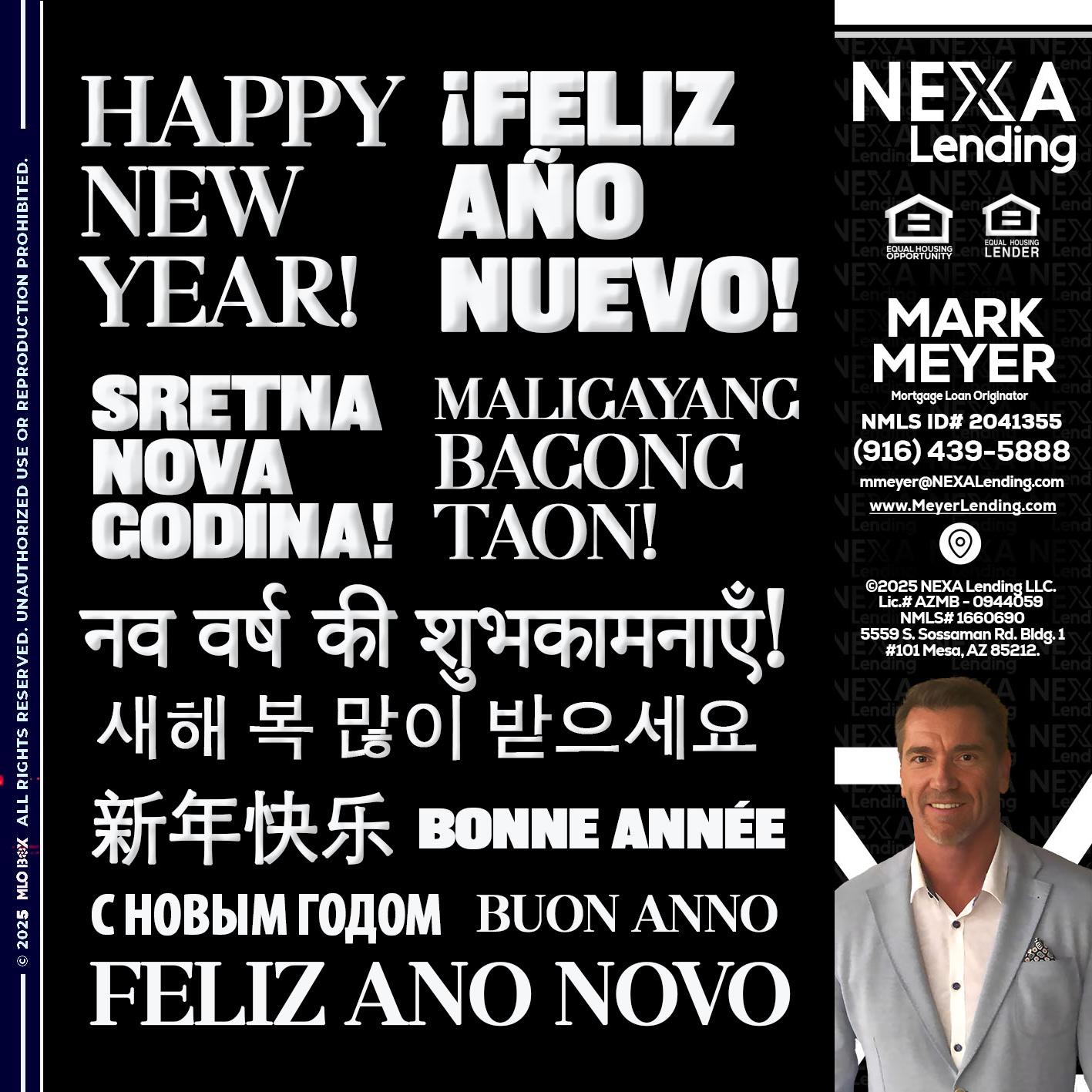 HAPPY NEW YEAR - Mark Meyer -Mortgage Loan Originator