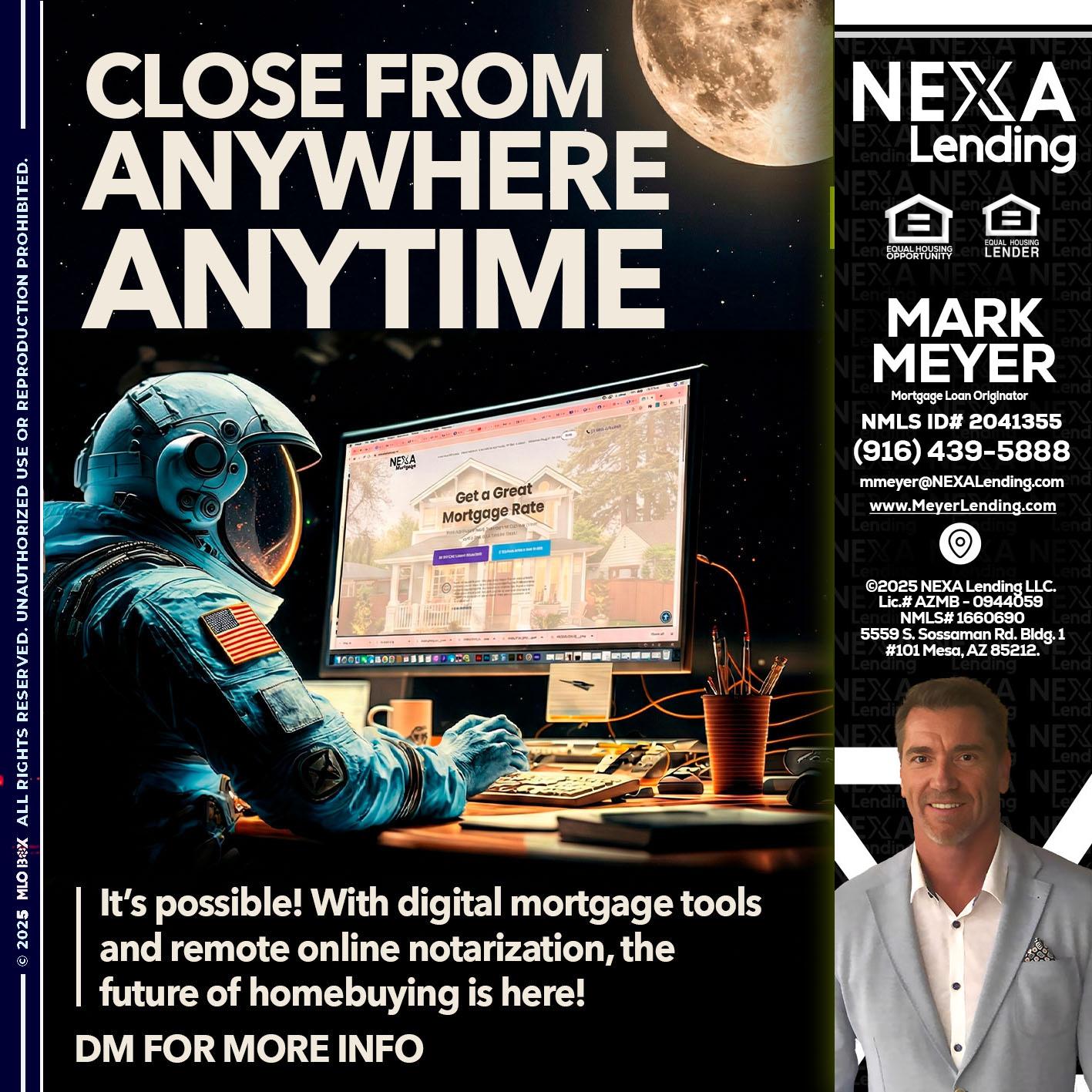 close from - Mark Meyer -Mortgage Loan Originator