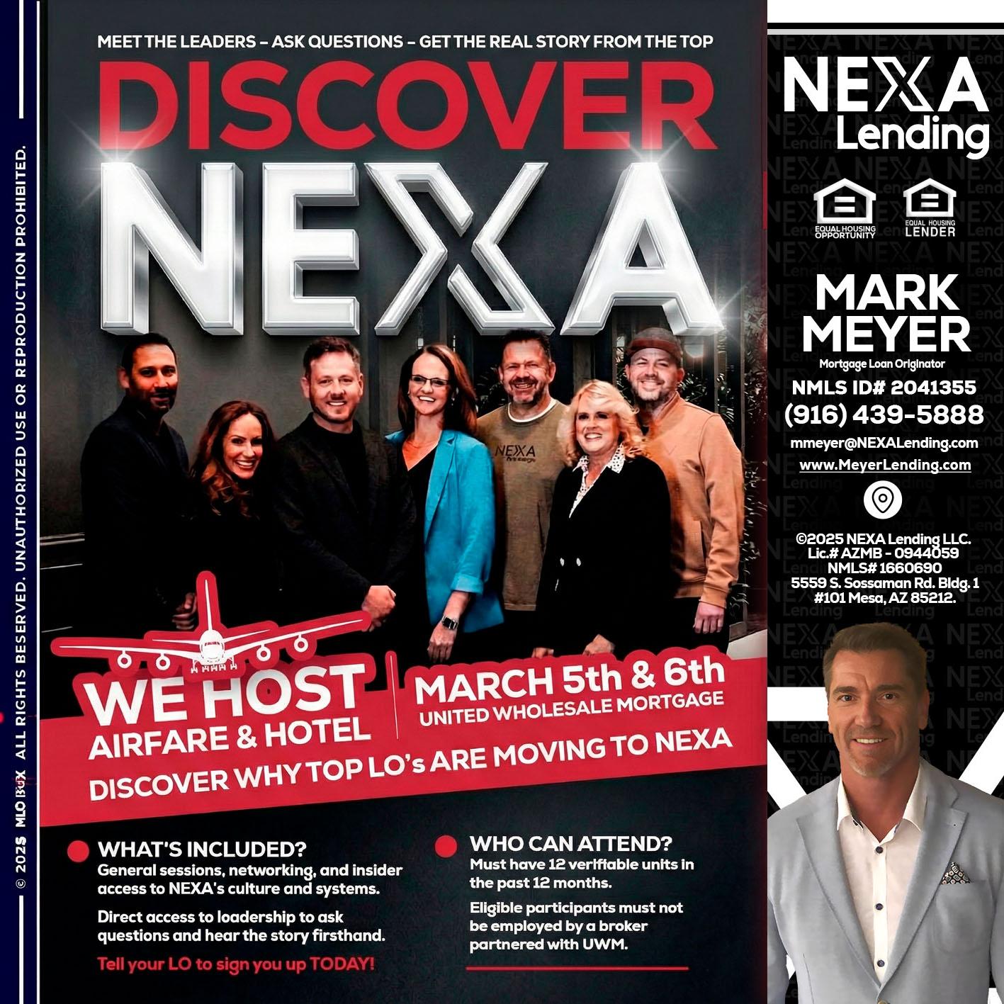 DISCOVER NEXA - Mark Meyer -Mortgage Loan Originator
