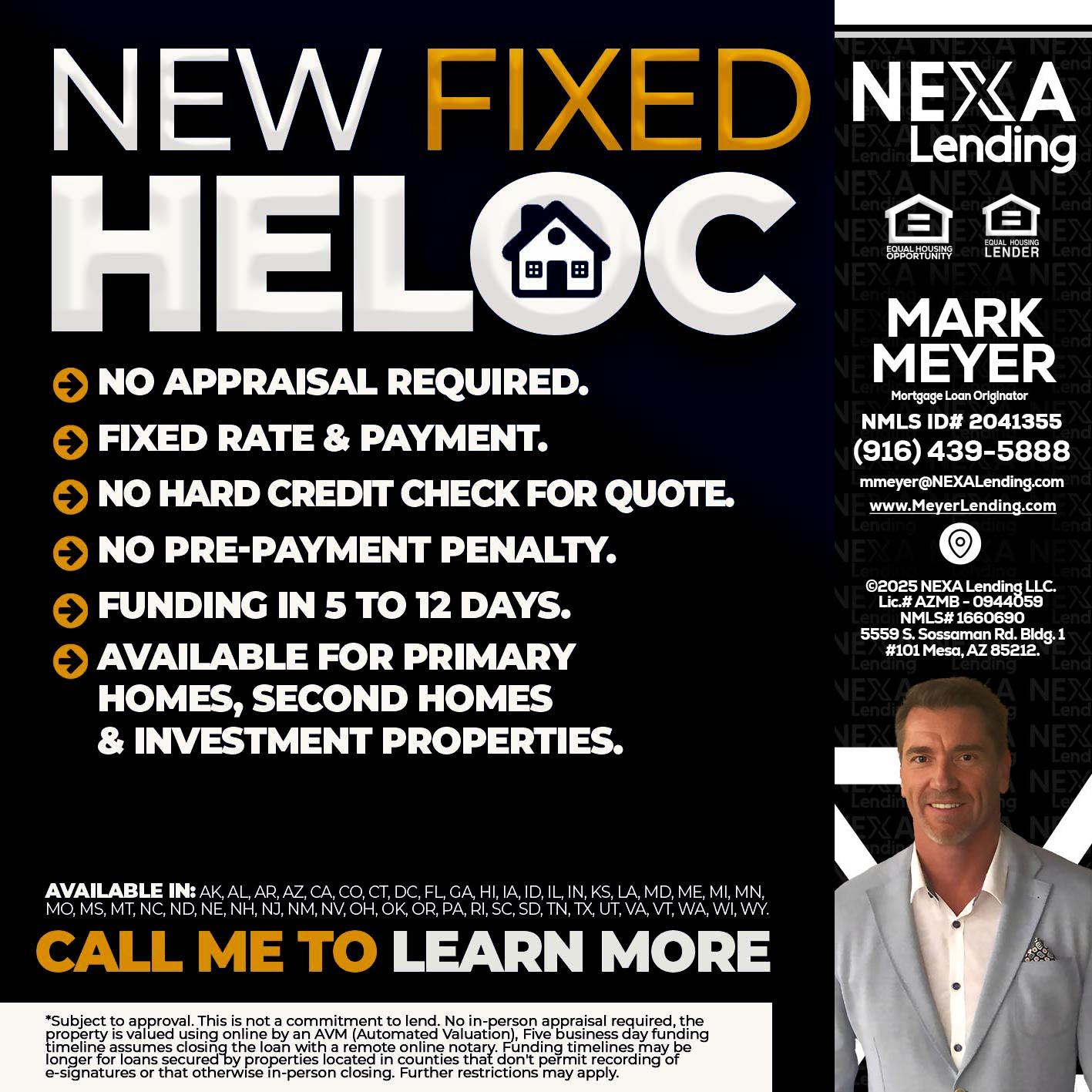 HELOC - Mark Meyer -Mortgage Loan Originator