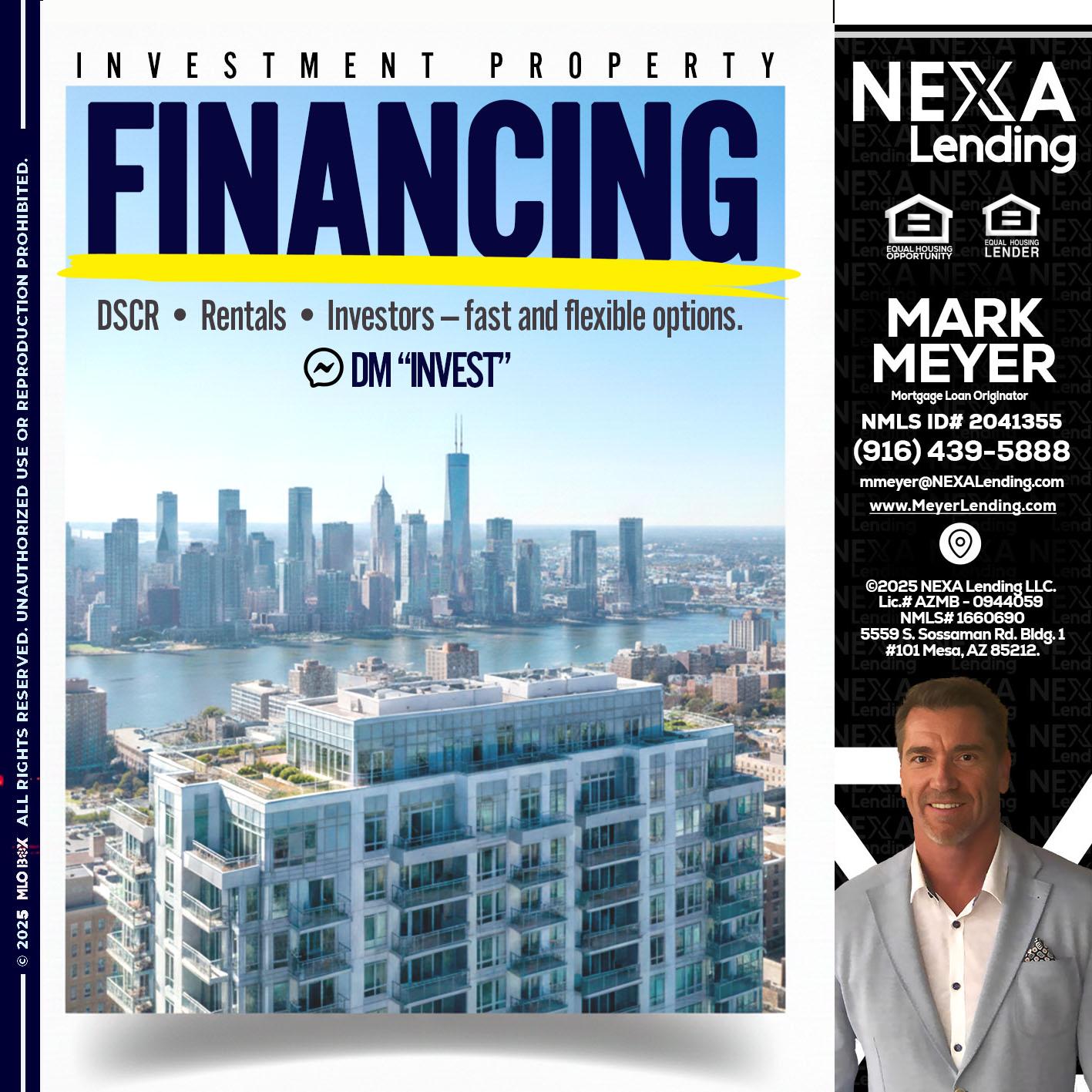 FINANCING - Mark Meyer -Mortgage Loan Originator