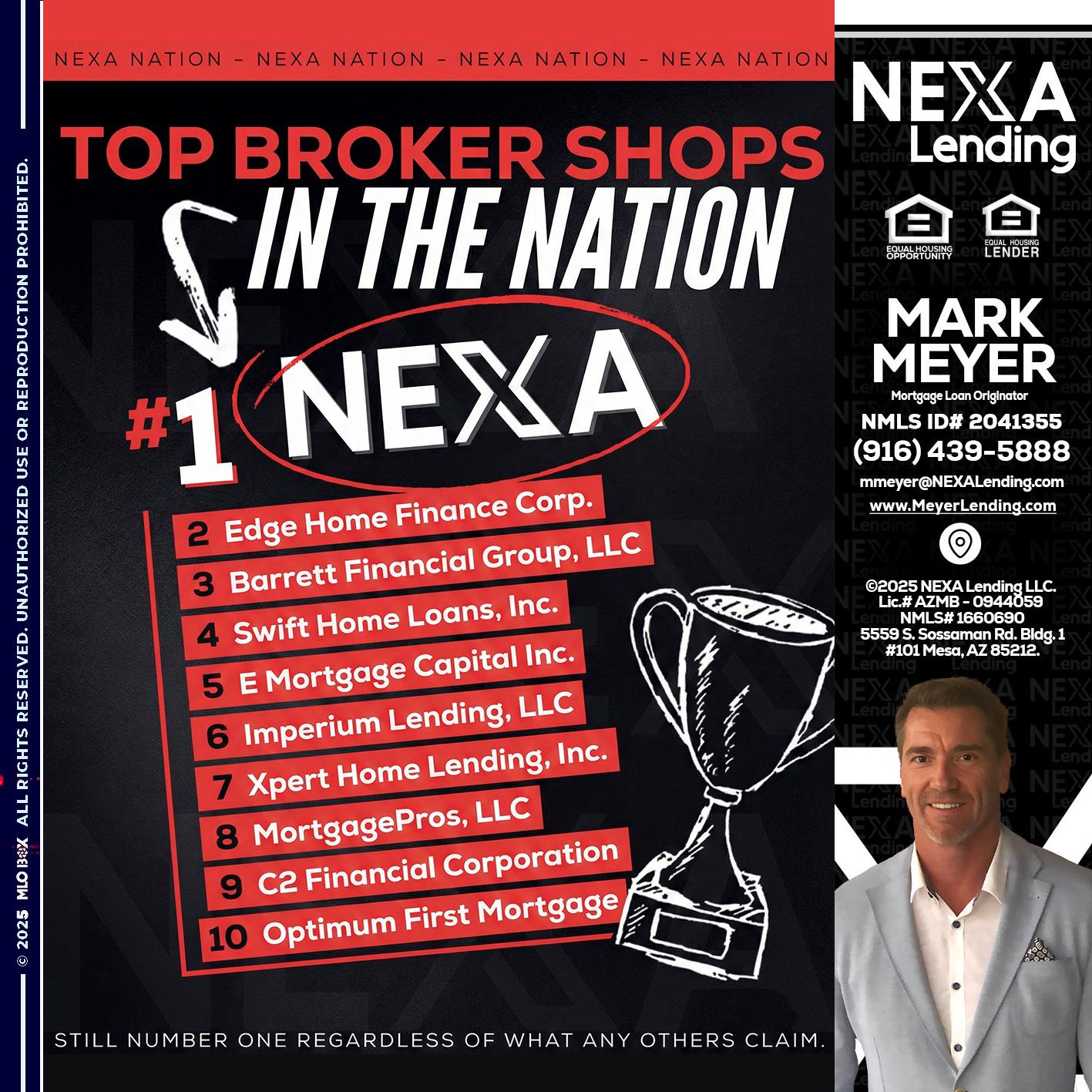 top broker - Mark Meyer -Mortgage Loan Originator