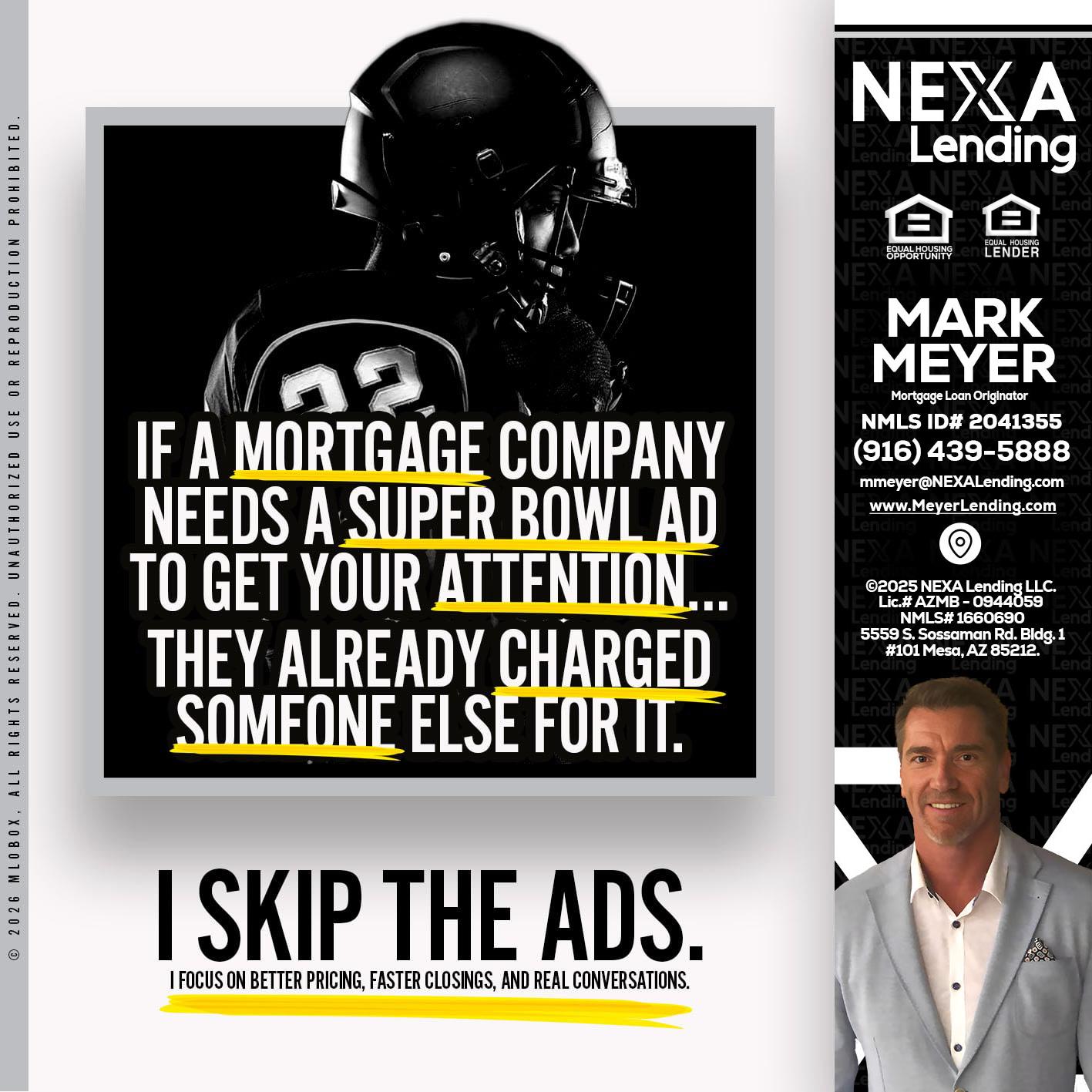 if a mortgage ad - Mark Meyer -Mortgage Loan Originator