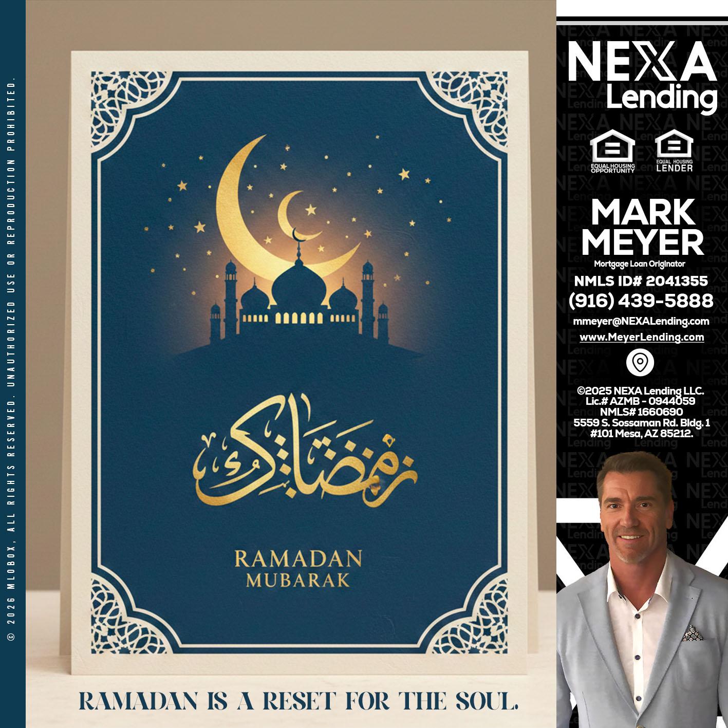 HAPPY RAMADAN - Mark Meyer -Mortgage Loan Originator