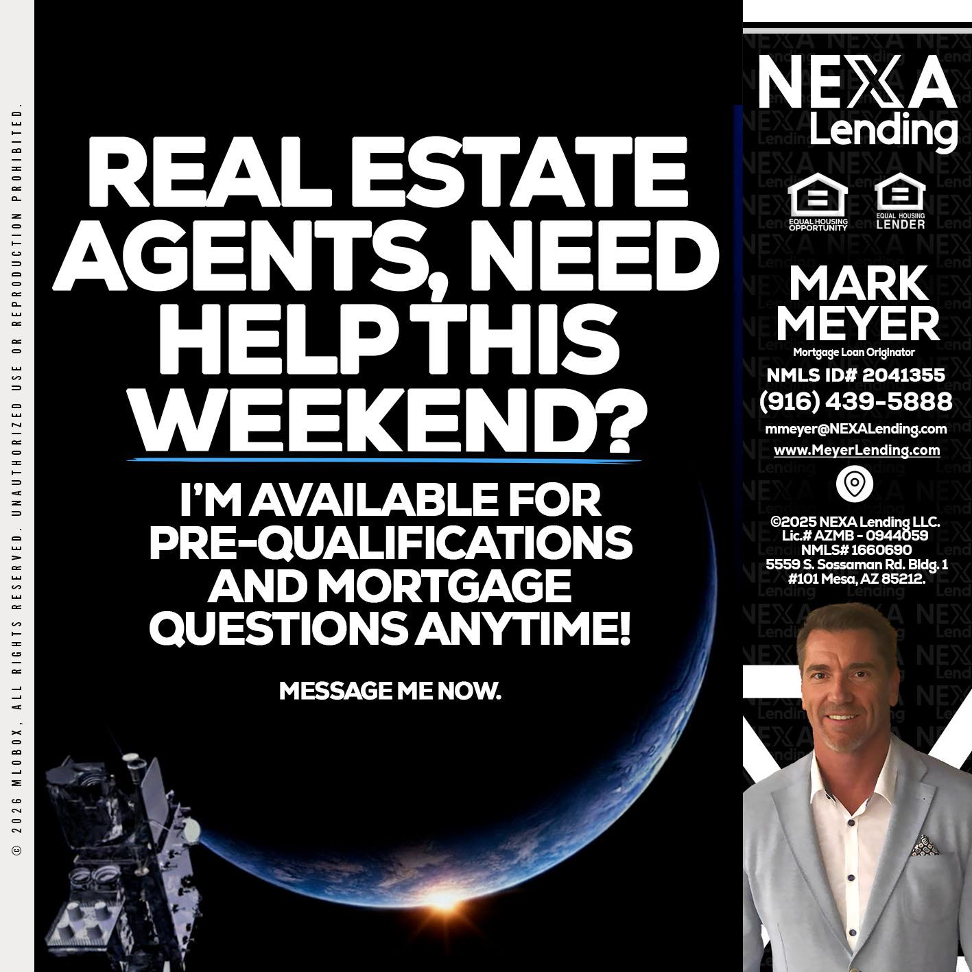 REAL ESTATE AGENTS - Mark Meyer -Mortgage Loan Originator