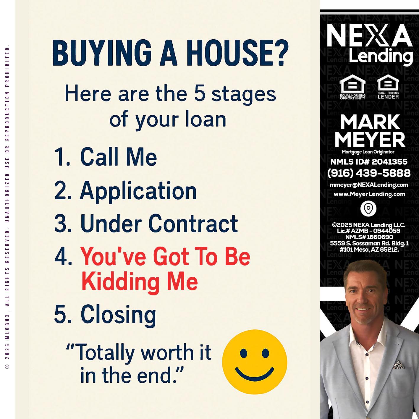 BUYING A HOUSE - Mark Meyer -Mortgage Loan Originator