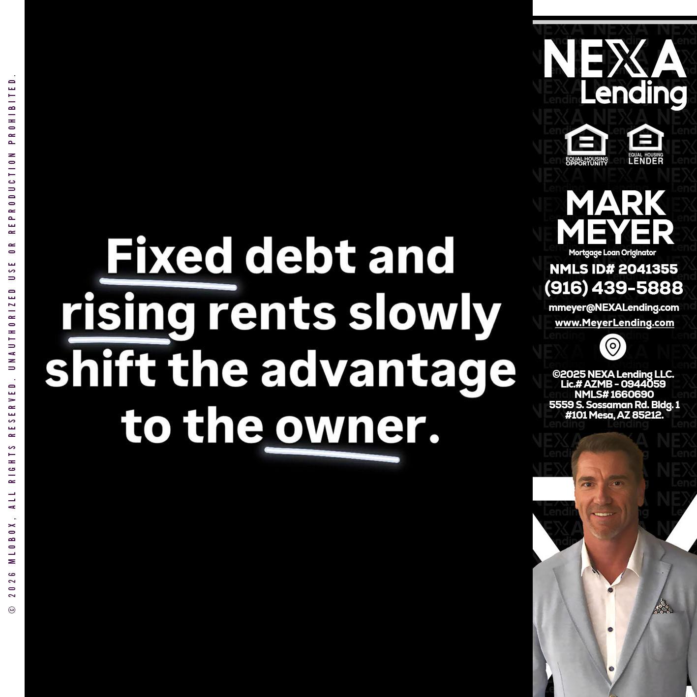 FIXED DEBT - Mark Meyer -Mortgage Loan Originator