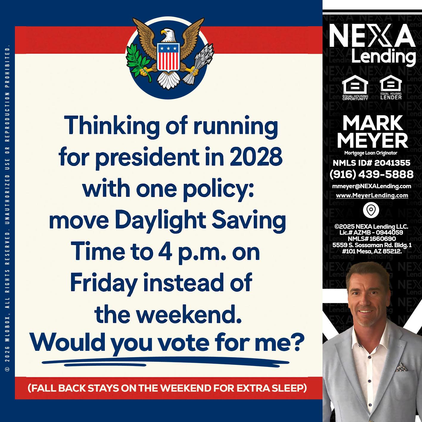 THINKING OF RUNING - Mark Meyer -Mortgage Loan Originator