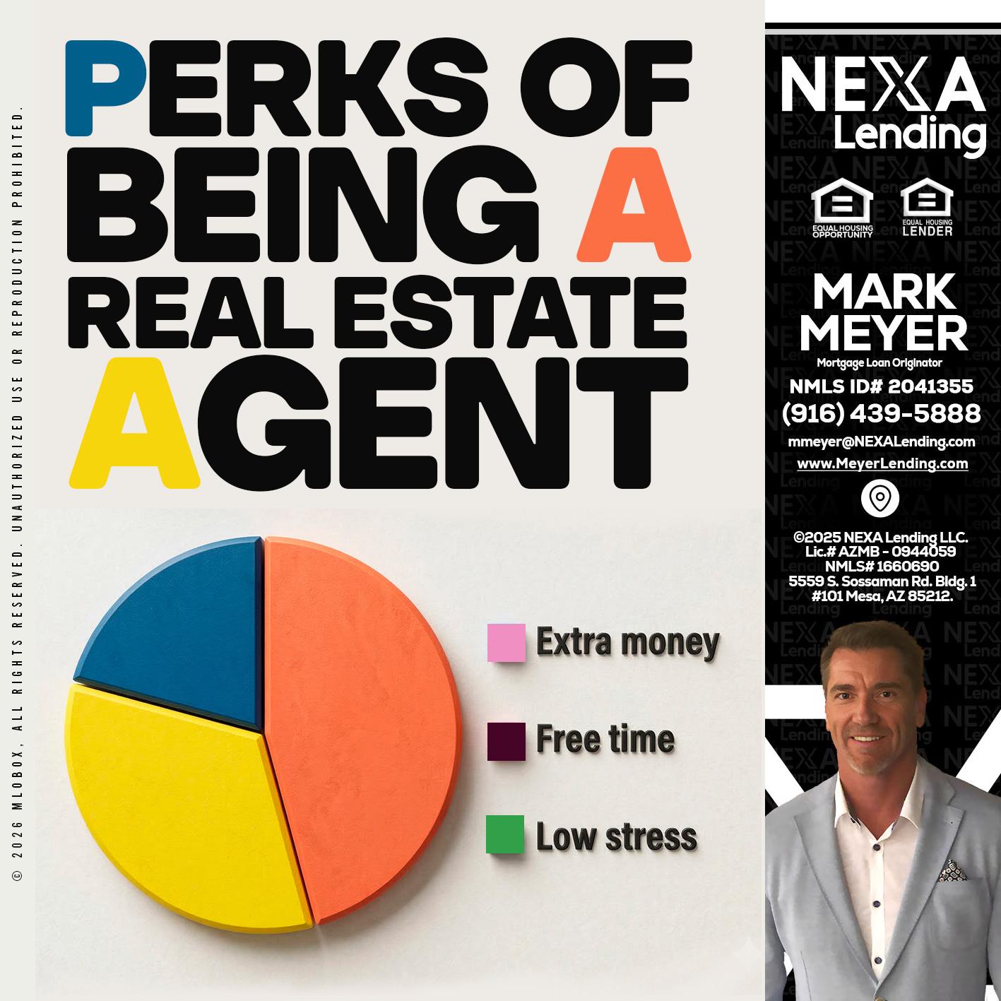 PERKS OF BEING - Mark Meyer -Mortgage Loan Originator
