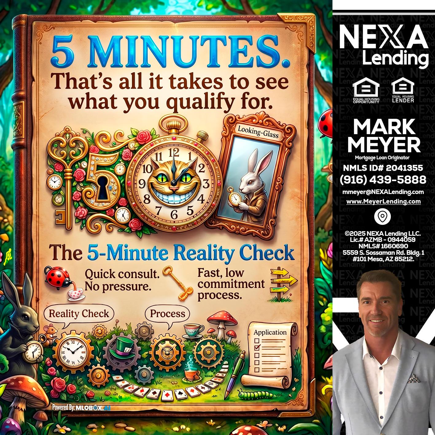 Reality Check! - Mark Meyer -Mortgage Loan Originator