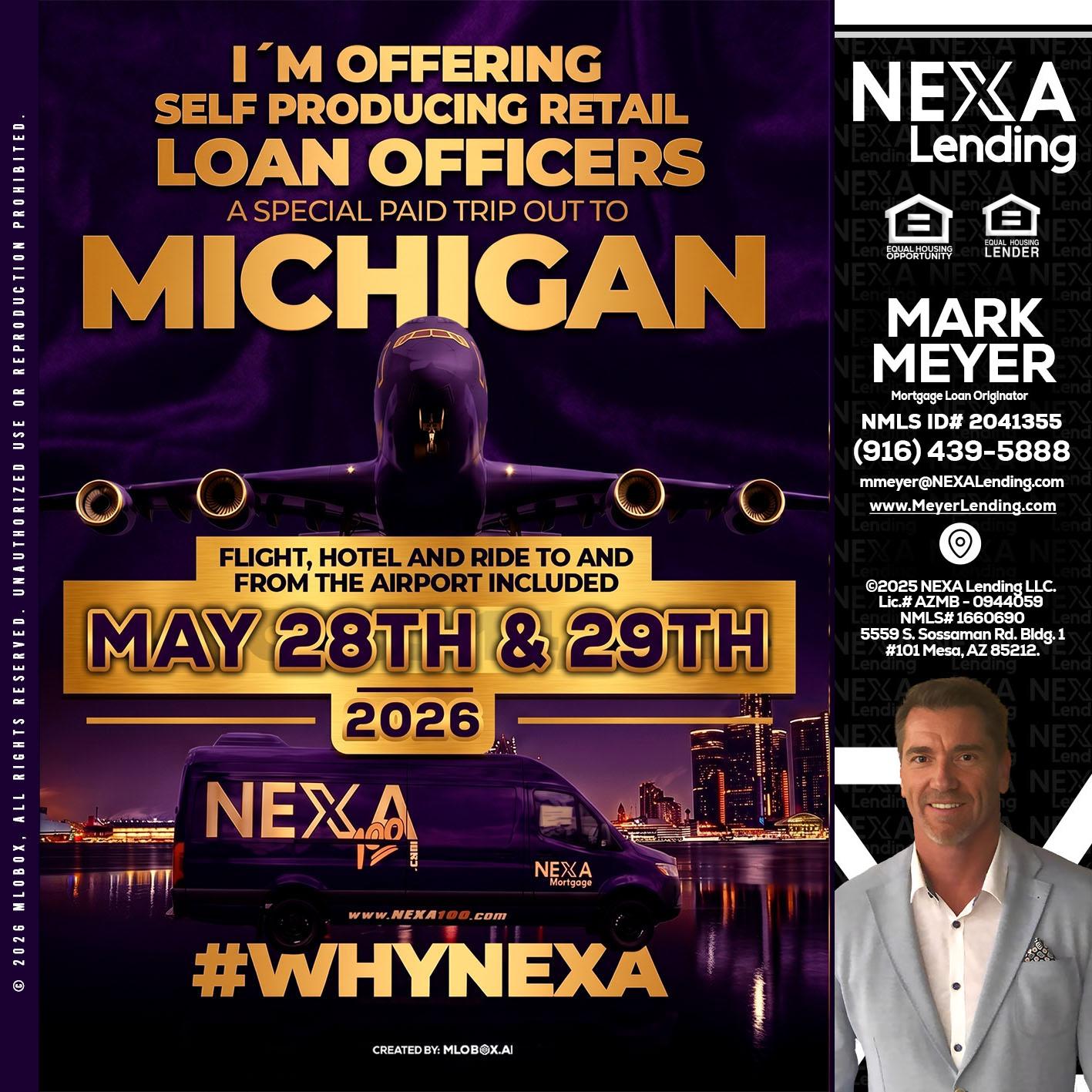 MICHIGAN - Mark Meyer -Mortgage Loan Originator