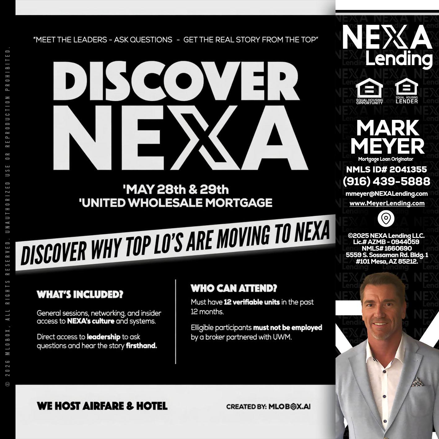 DISCOVER NEXA - Mark Meyer -Mortgage Loan Originator